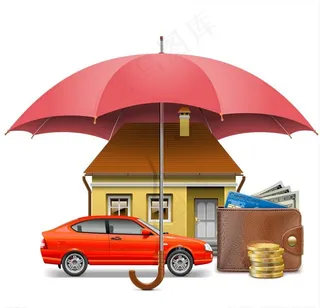 钱包金币纸币矢量素材图片