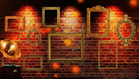 复古相框背景图片