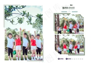 毕业季幼儿园小学生相册PSD图片