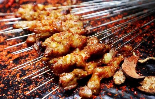 羊肉串 烧烤 烤串图片