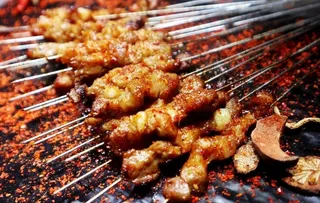 羊肉串 烧烤 烤串图片