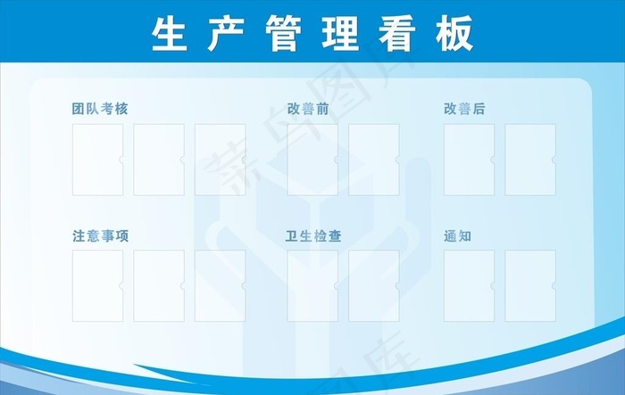 生产管理看板图片cdr矢量模版下载