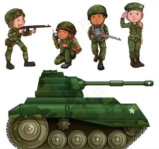 塔克军人漫画图片