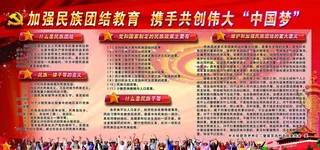 民族团结展板图片