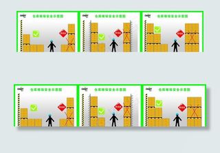 仓库堆垛安全示意图图片