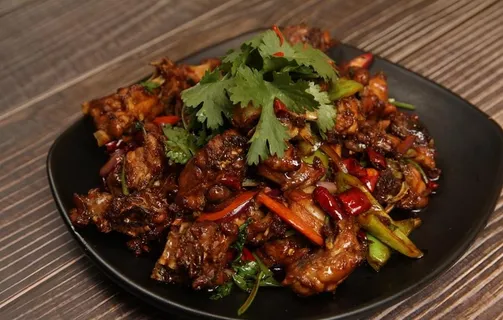 炒鸡架图片 炒鸡架图片
