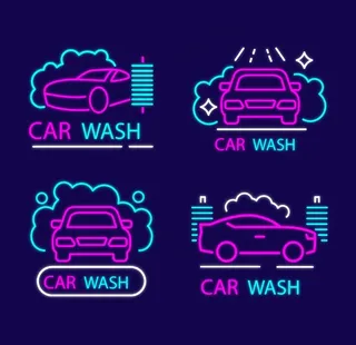 汽车霓虹灯图片