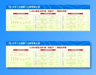 30m预应力砼T梁钢筋大样图图片