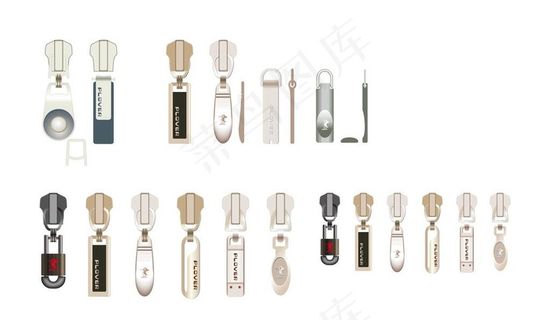 箱包五金拉链头汇图片