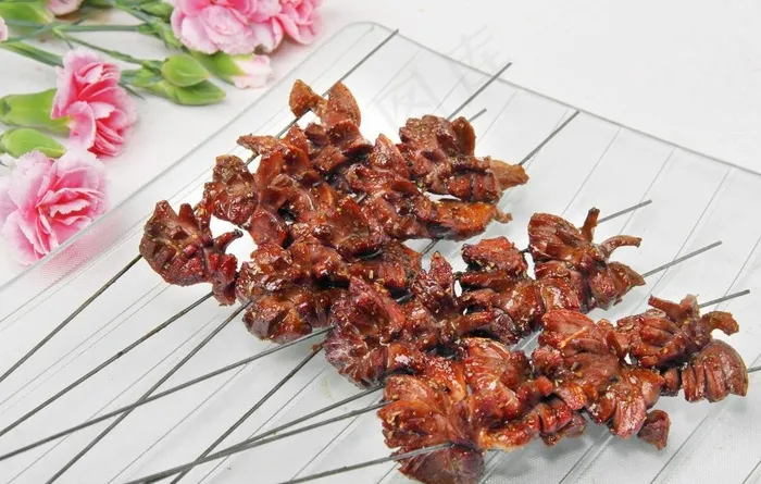 鸡胗花串图片