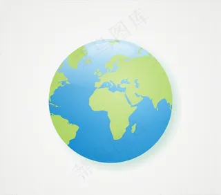 蓝色地球元素图片