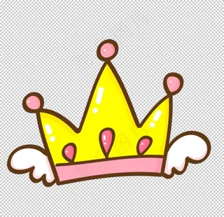 卡通皇冠表情菜鸟图库片