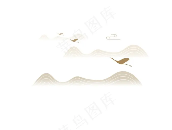山线条图片psd模版下载