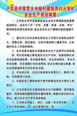 安全生产奖惩制度图片