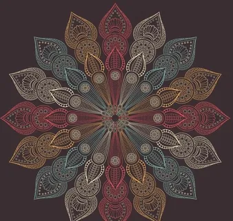 民族花纹背景图片