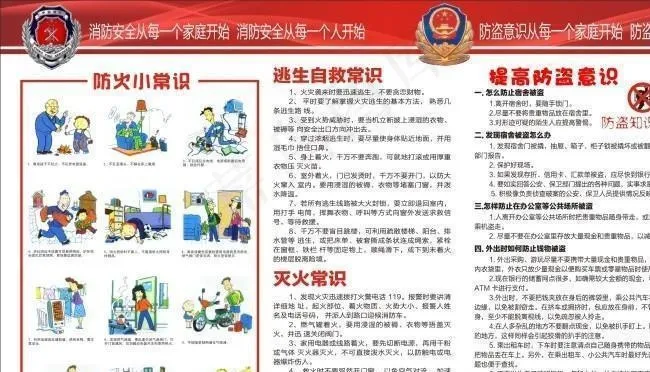 防火防盗宣传栏图片