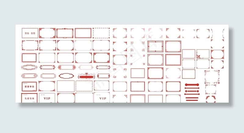 边框图片cdr矢量模版下载