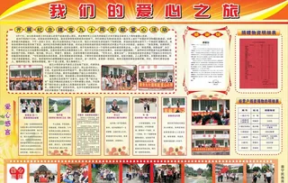 爱心之旅板报图片
