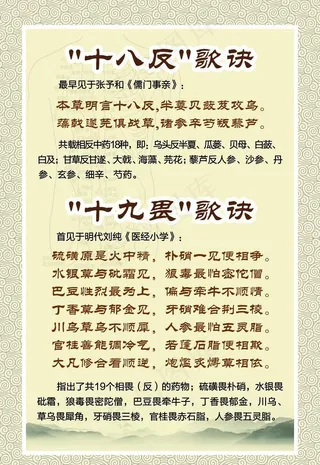 十八反 十九畏图片