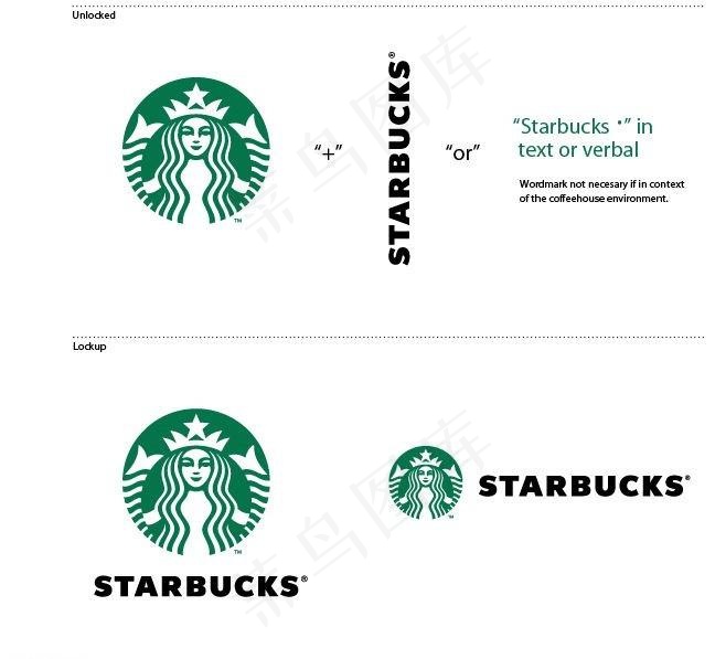 官方星巴克LOGO图片ai矢量模版下载