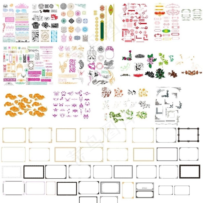 边框花纹 花纹矢量 边框矢量图片cdr矢量模版下载