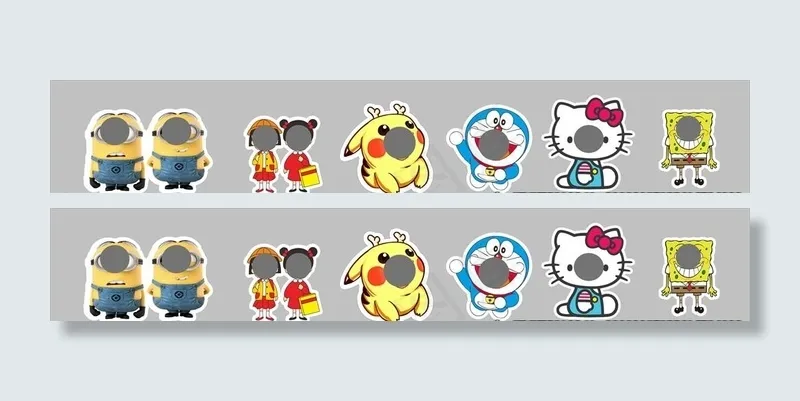 拍照造型相框图片cdr矢量模版下载