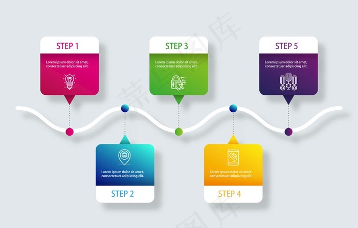 发展时间轴信息图表图片