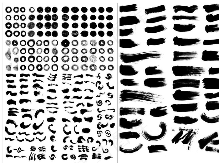 笔刷图片(1192X900)eps,ai矢量模版下载