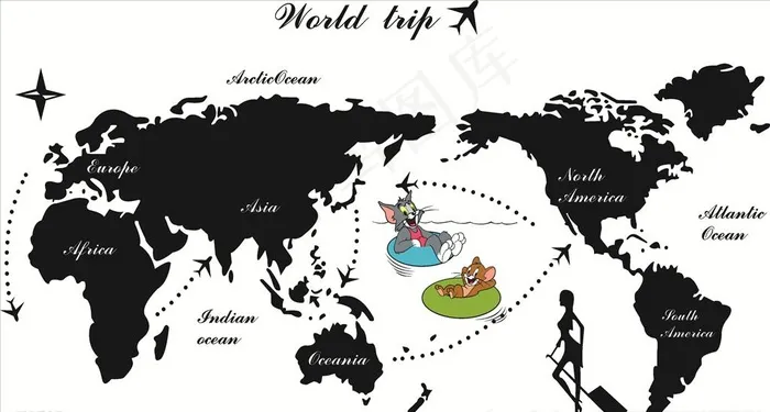矢量图时间地图图片cdr矢量模版下载