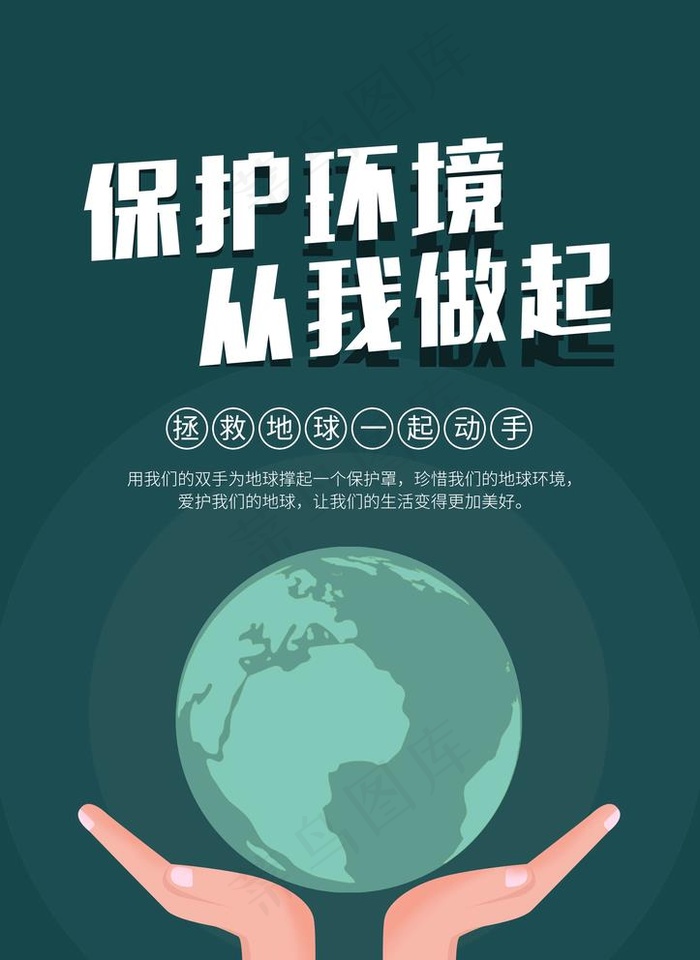 保护环境 从我做起图片(9449X13386(DPI:200))psd模版下载