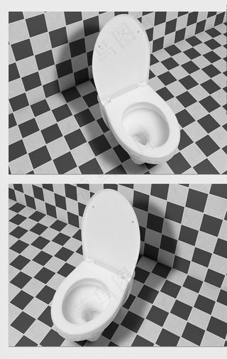 C4D马桶模型图片