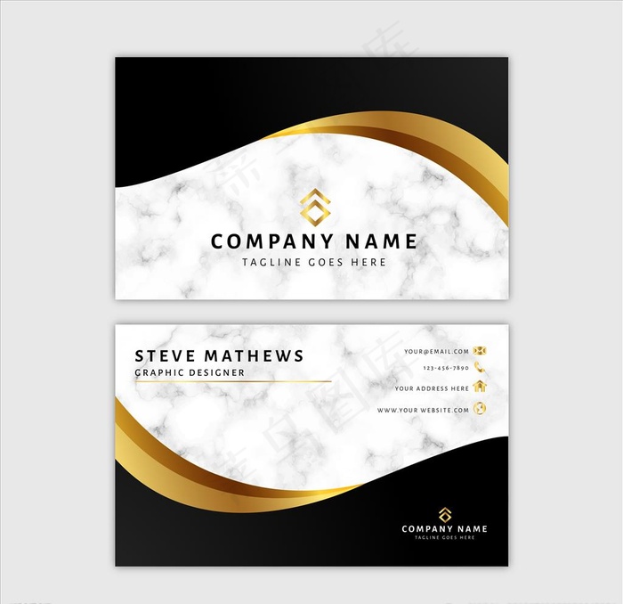大理石名片图片