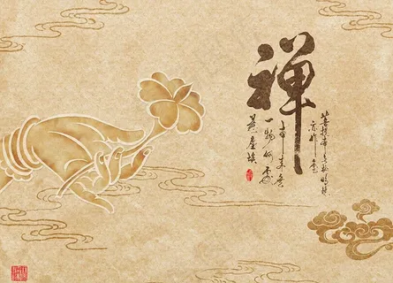 禅静佛心莲花背景墙图片 禅静佛心莲花背景墙图片