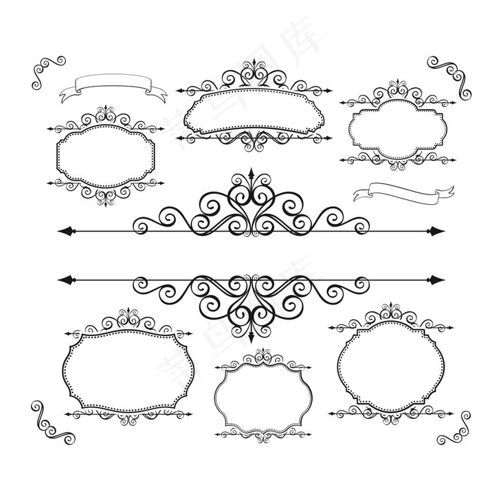 欧式边框图片cdr矢量模版下载