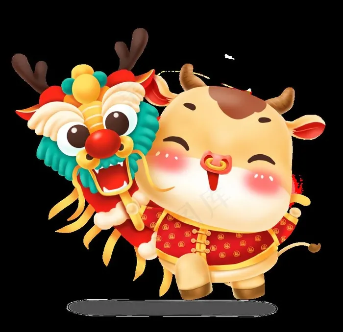 卡通牛图片(2000X2000(DPI:300))psd模版下载
