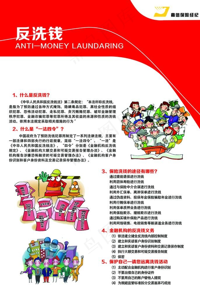 反洗钱宣传图片(5512X7874(DPI:200))psd模版下载