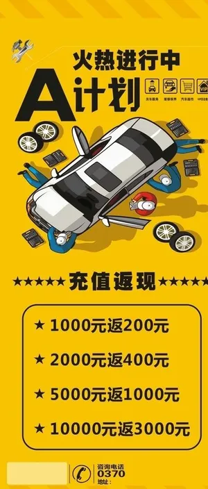 汽车维修保养展架图片