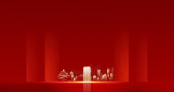 红色背景主形象图片