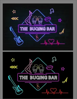 霓虹灯墙 酒吧霓虹灯 效果图片