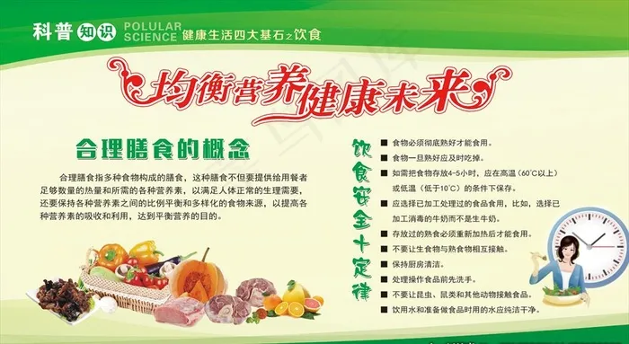 均衡营养图片(8160X4724(DPI:109))psd模版下载