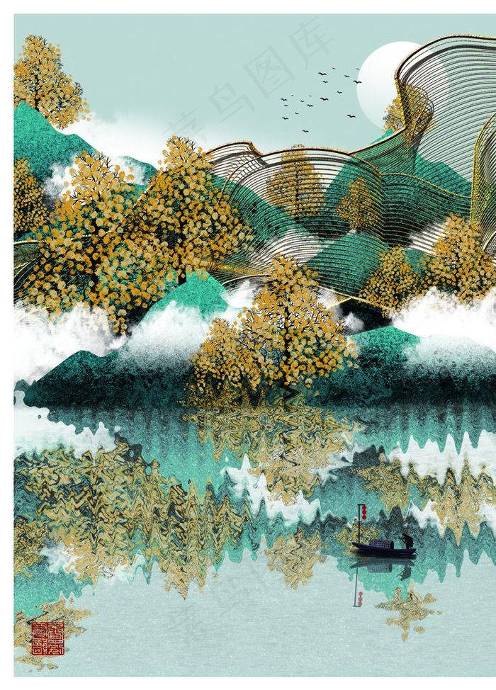 北欧背景墙装饰画图片