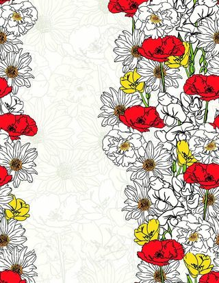 手绘花 定位图片