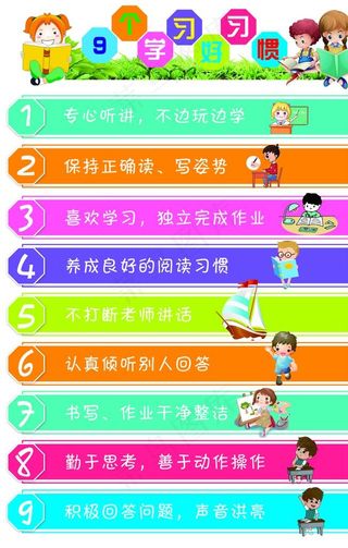 9个学习习惯图片
