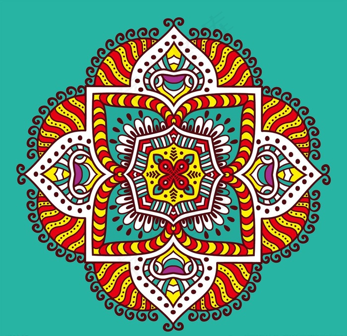圆形花纹图片