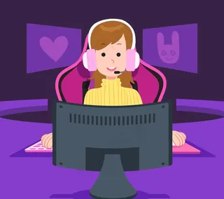 客服人员 通话中图片