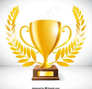 金色奖杯图片