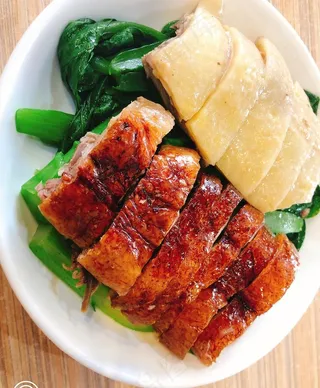 烧鸭拼白切鸡图片