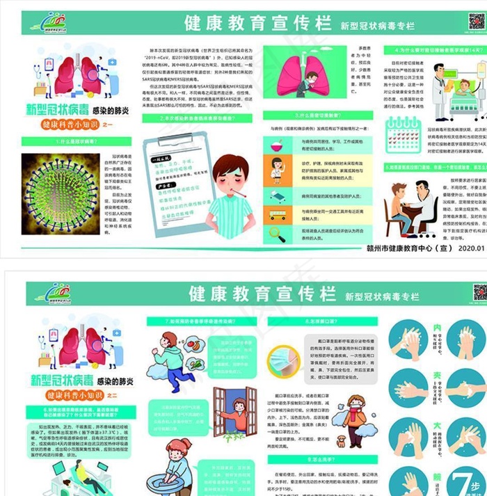新冠病毒防范宣传栏图片