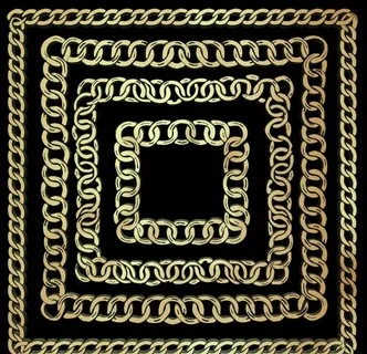 方形链条图片