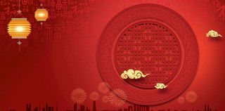 红色中国风背景图片